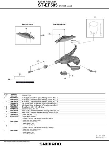 Shimano ST-EF505 légtelenítő csavar 2.Kép