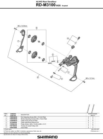 Shimano Alivio M3100 SGS rear derailleur 2.Image