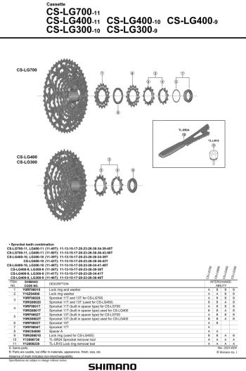 Shimano Cues LG700 Linkglide 11-50 cassette 3.Image