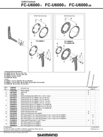 Shimano Cues U6000 175 mm 32T hajtómű 2.Kép