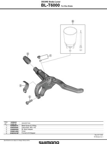 Shimano Deore T6000 3 ujjas I-Spec II brake lever 2.Image