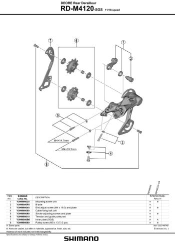 Shimano Deore M4120 SGS Direct Mount hátsó váltó 2.Kép