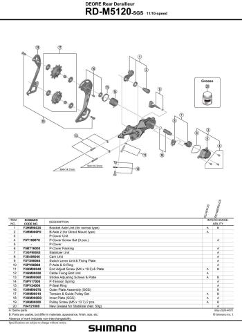 Shimano Deore M5120 SGS Direct Mount hátsó váltó 2.Kép