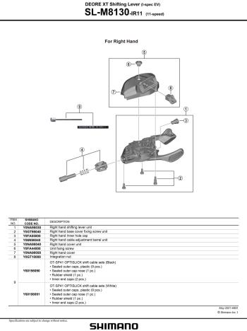 Shimano Deore XT M8130 I-Spec EV 12sp váltókar 2.Kép