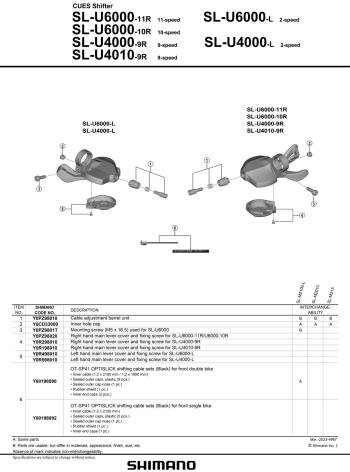 Shimano Cues U6000 10sp váltókar 2.Kép