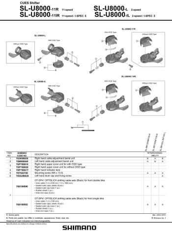 Shimano Cues U8000 11sp I-Spec II váltókar 2.Kép