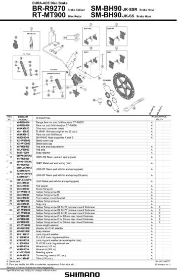 Shimano Dura-Ace R9270 hidraulikus fék légtelenítő csavar takaró 4.Kép