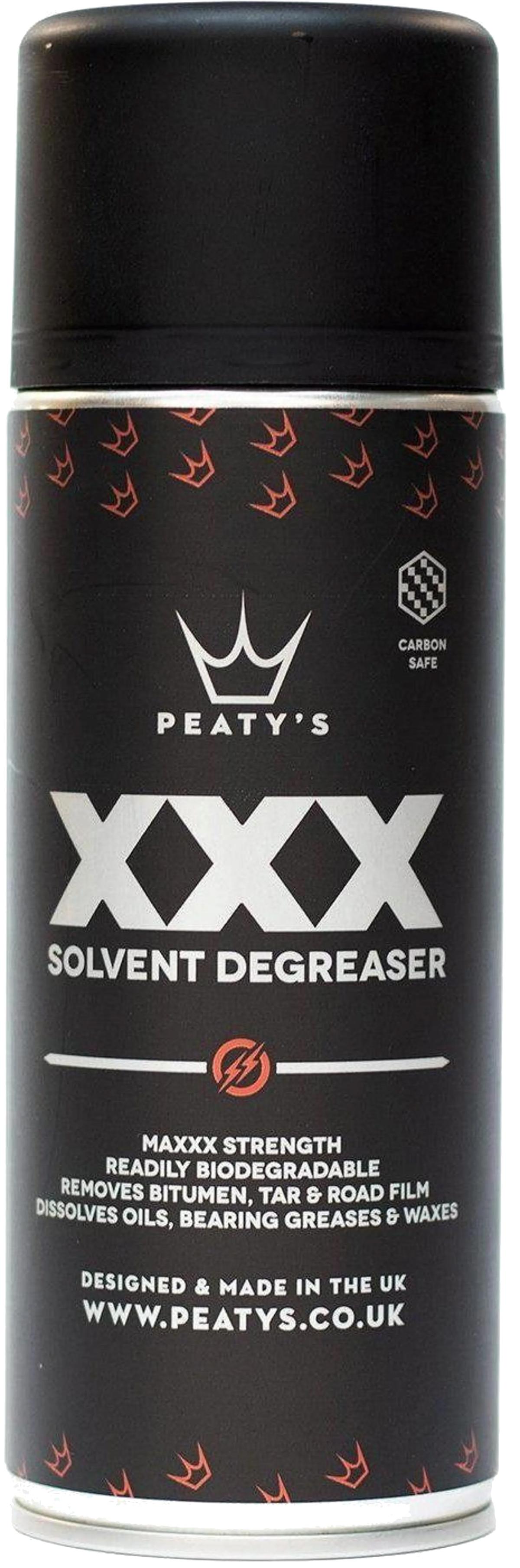 Peaty's XXX Solvent Degreaser 400 ml spray lánctisztító