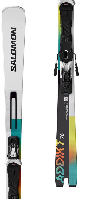 Salomon Addikt Pro 76 skis with Salomon MI12 bindings Image