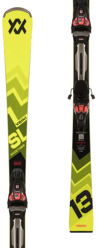 Völkl Racetiger SL skis with Marker RMot3 12.GW bindings Image