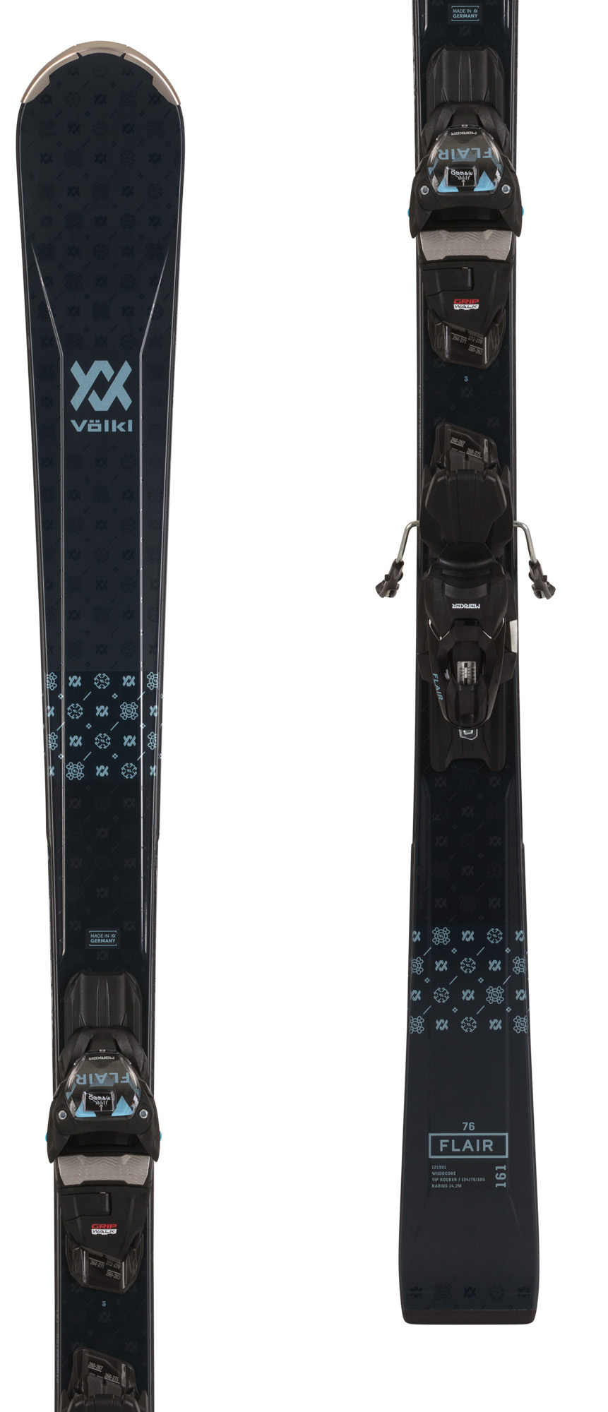 Völkl Flair 76 skis with Marker VMotion 10 GW bindings