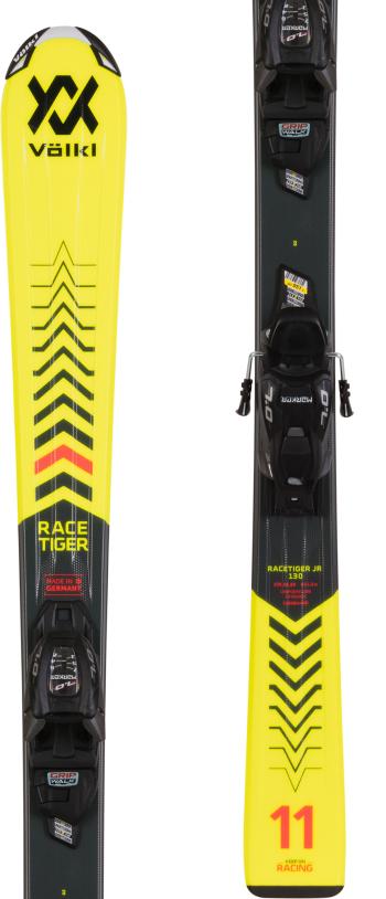 Völkl Racetiger JR 130-150 cm skis with Marker VMotion JR bindings Image