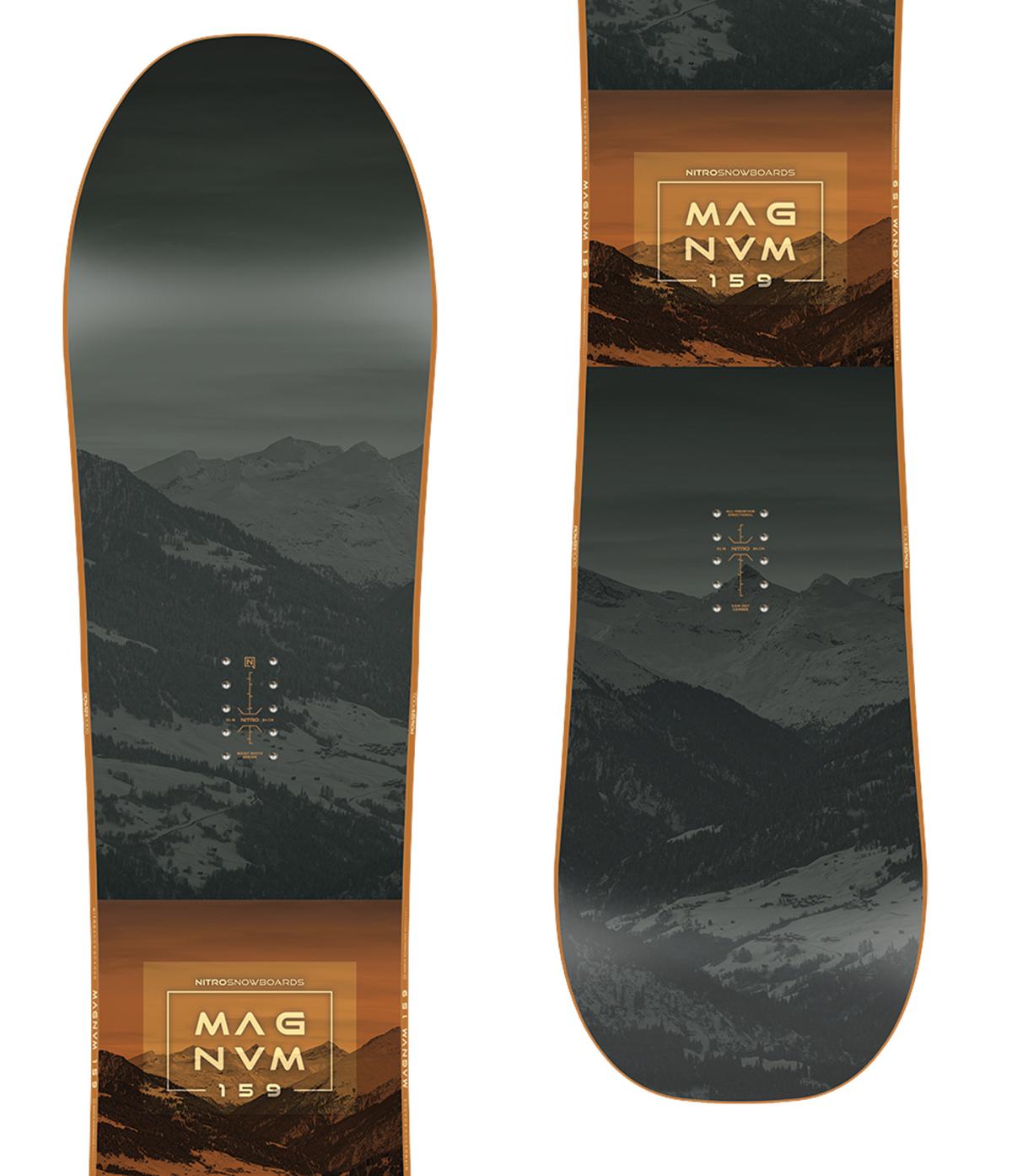 Nitro Magnum snowboard lap