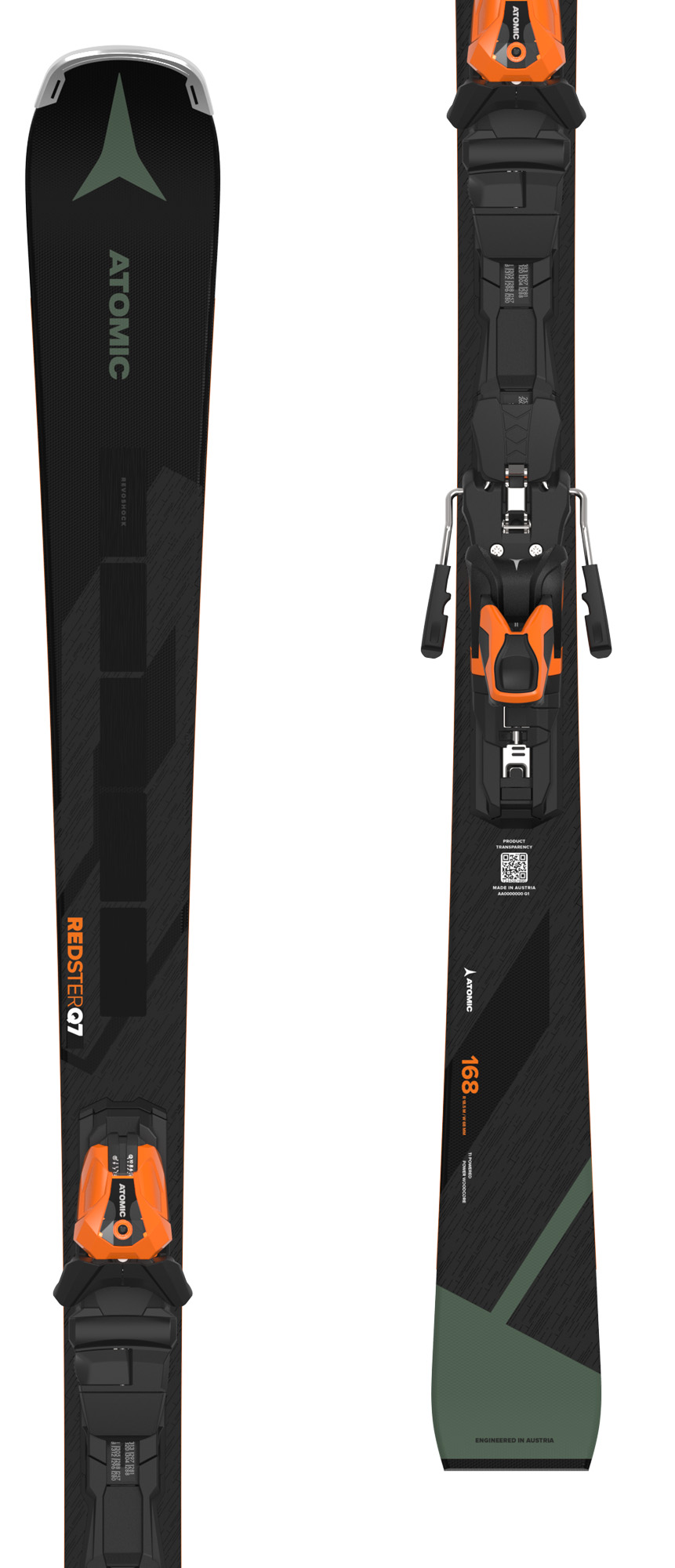 Atomic Redster Q7 RVSK C skis with Atomic MI 12 GW bindings