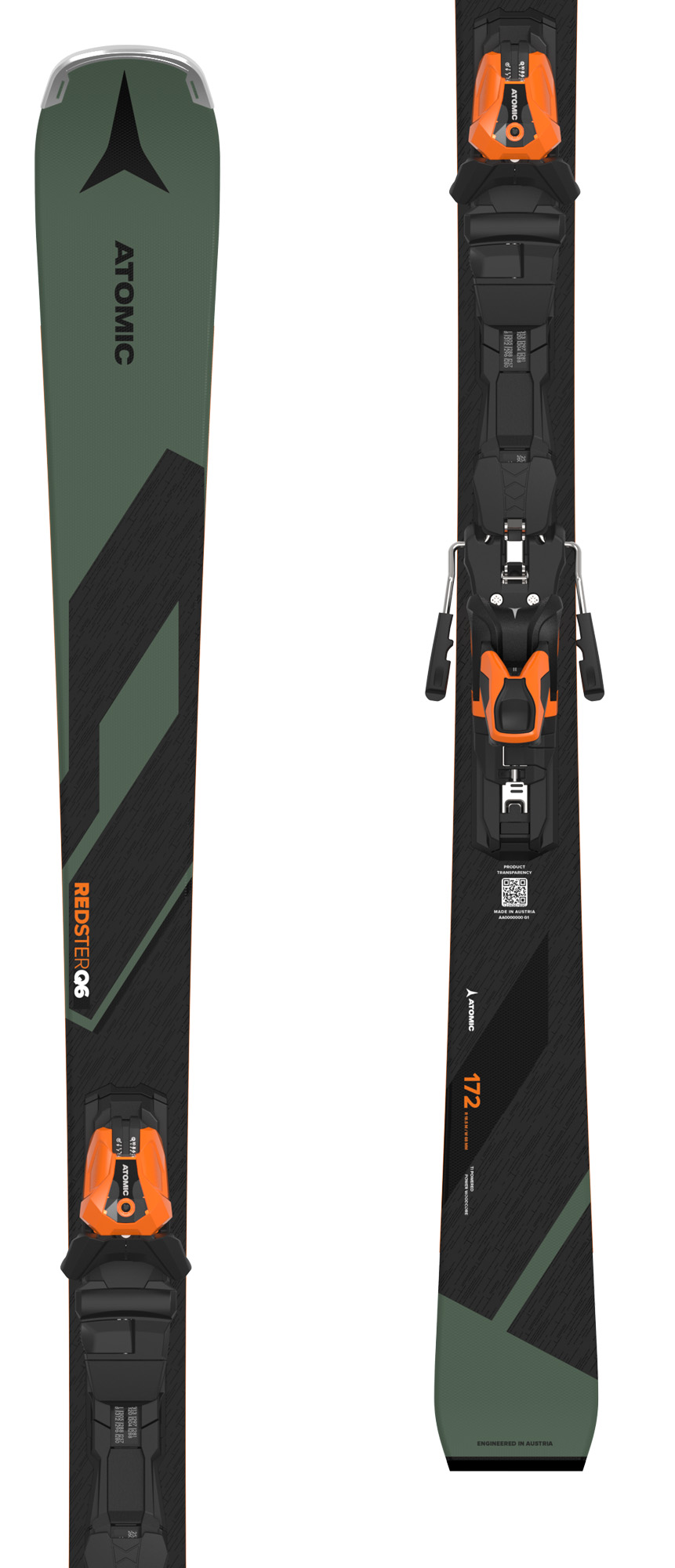 Atomic Redster Q6 skis with Atomic MI 12 GW bindings