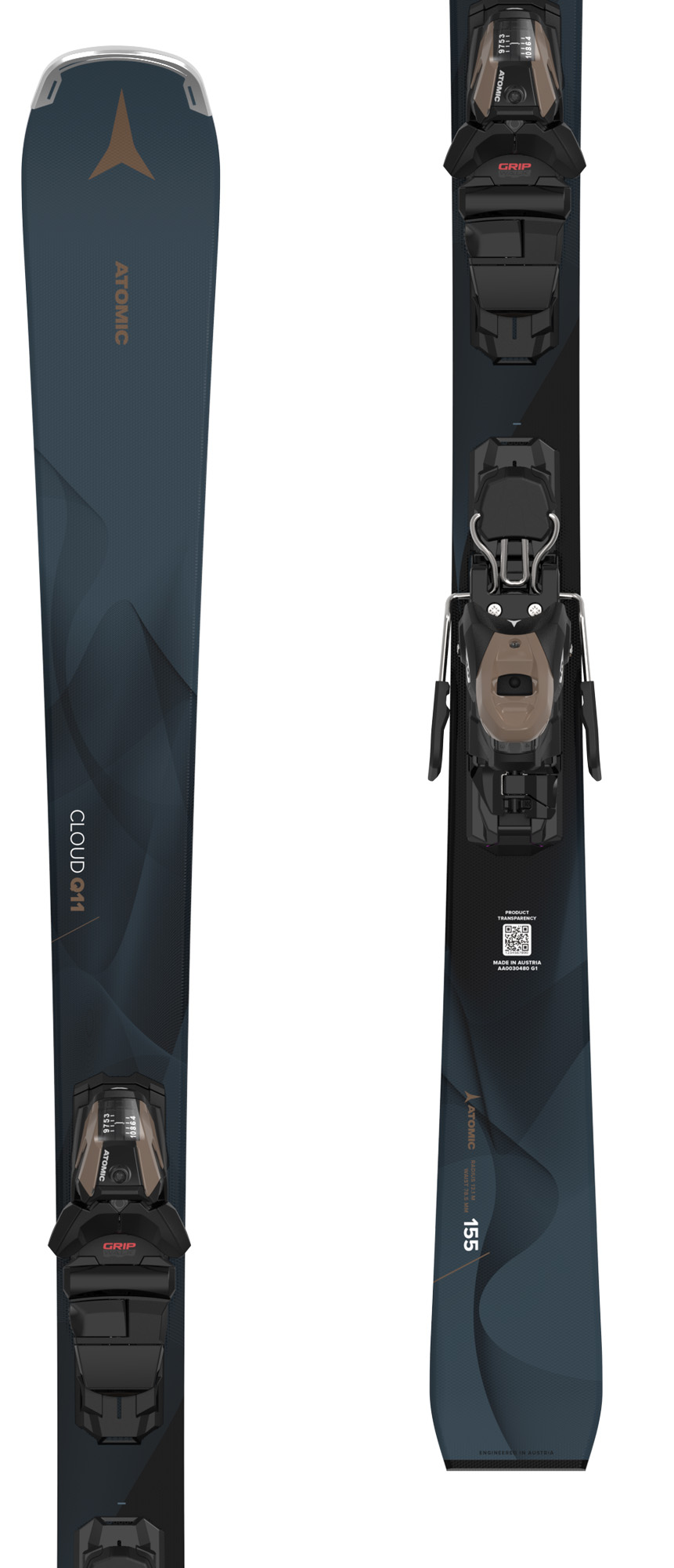 Atomic Cloud Q11 skis with Atomic M 10 GW bindings