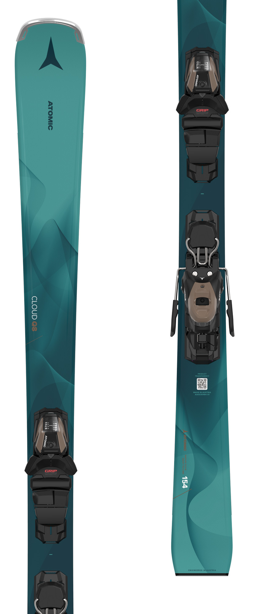 Atomic Cloud Q8 skis with Atomic M 10 GW bindings