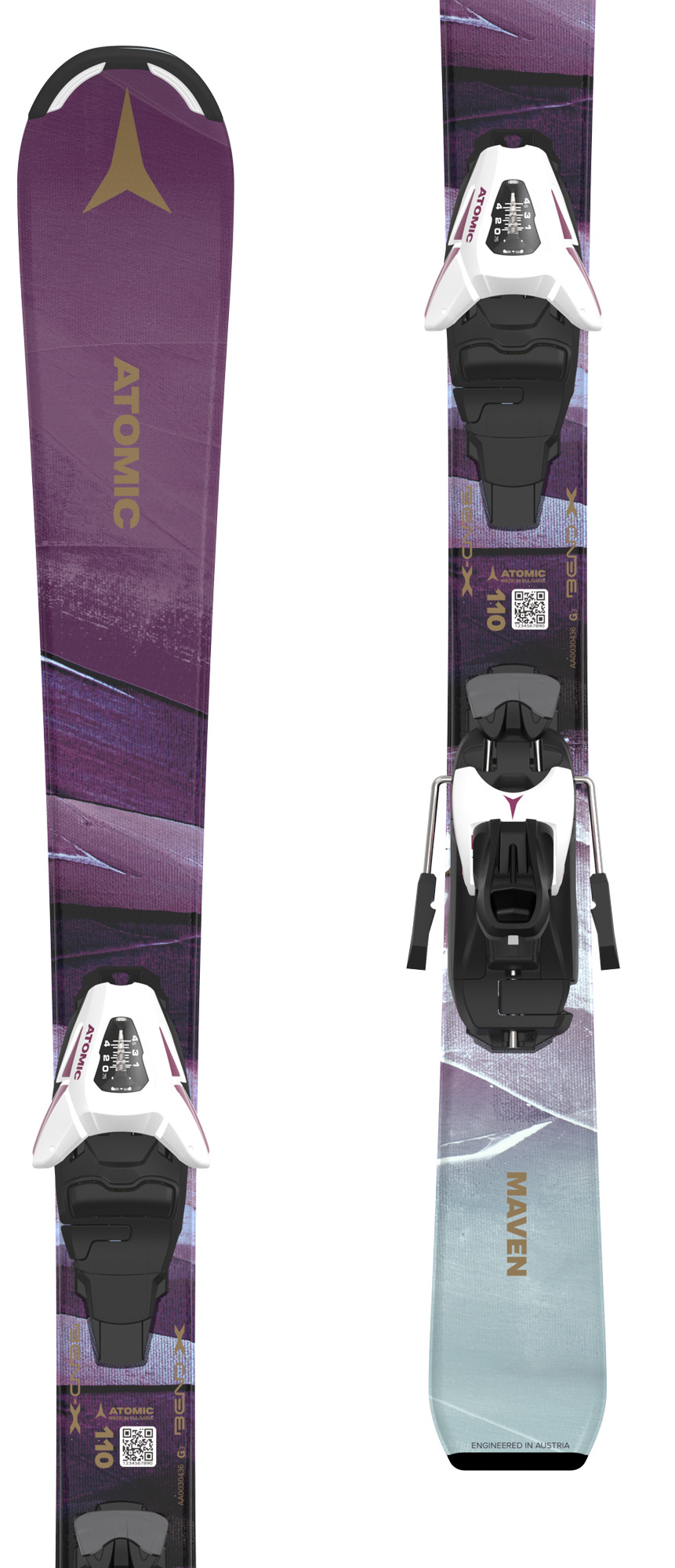 Atomic Maven Girl 100-120 skis with Atomic C5 GW bindings