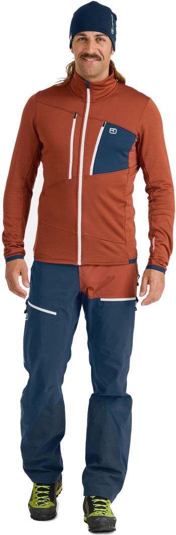 Ortovox Fleece Grid FZ M pulóver 3.Kép