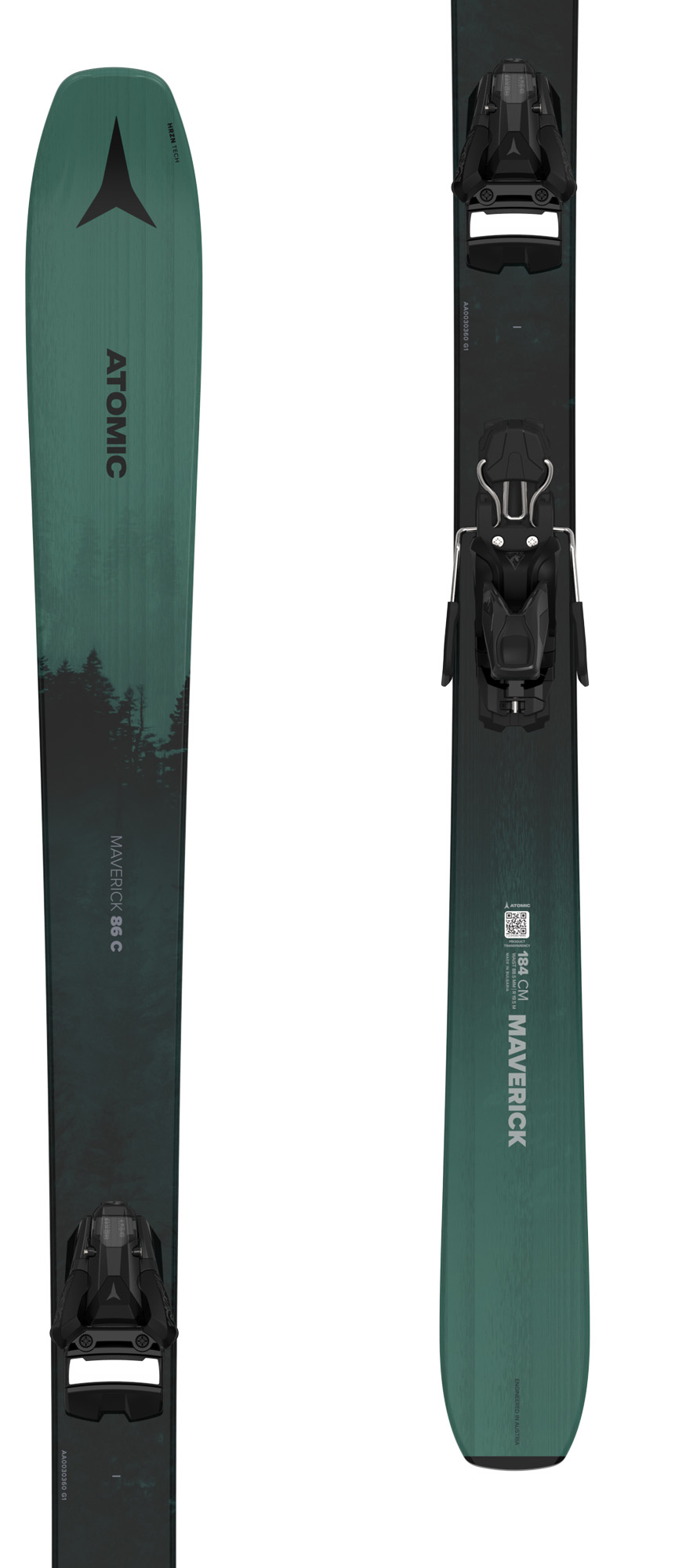 Atomic Maverick 86 C sksi with Atomic STR 12 GW bindings