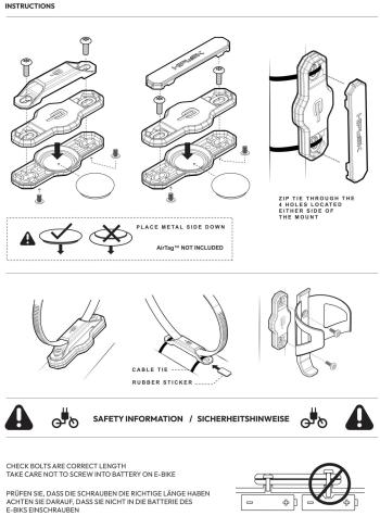 Hiplok AirTag holder + Z Lok Bracket nyomkövető tartó 7.Kép