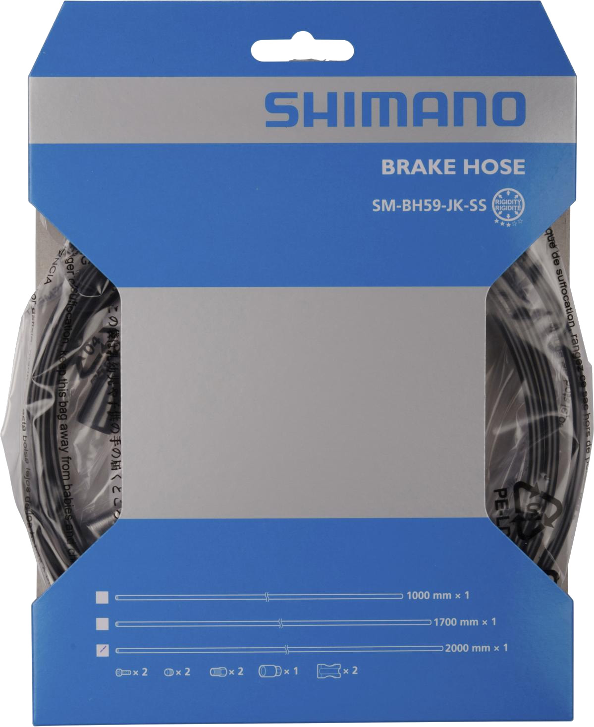 Shimano SM-BH59 M525 2000 mm szemtől-szembe fékcső