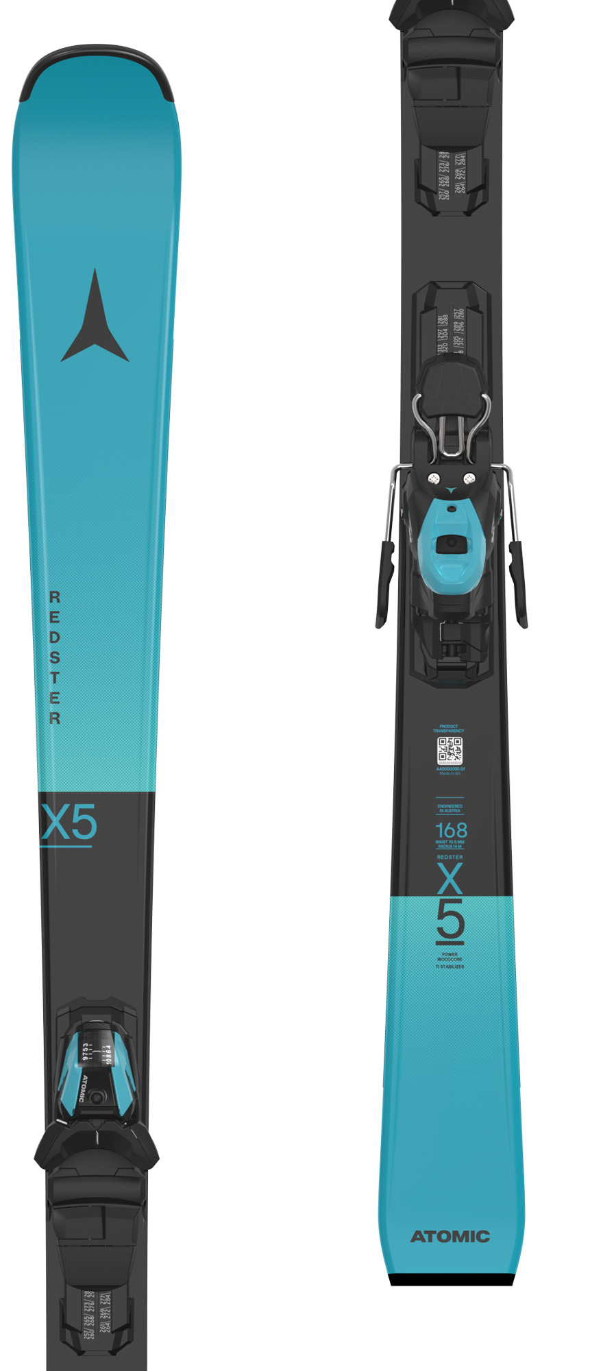 Atomic Redster X5 Teal síléc Atomic M 10 GW kötéssel