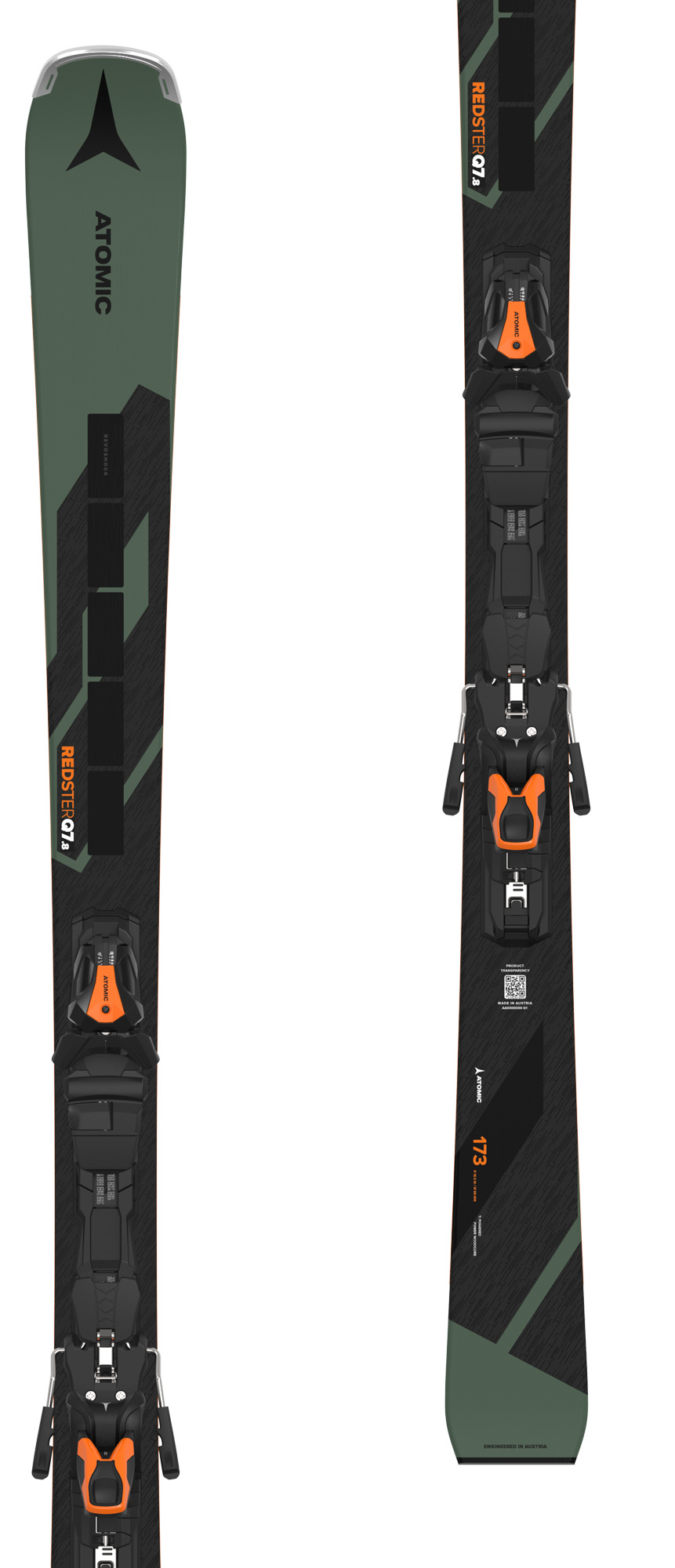 Atomic Redster Q7.8 RVSK C skis with Atomic MI 12 GW bindings