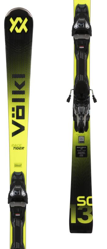 Völkl Racetiger SC BLK skis with Marker VMot 12 GW bindings 1.Image