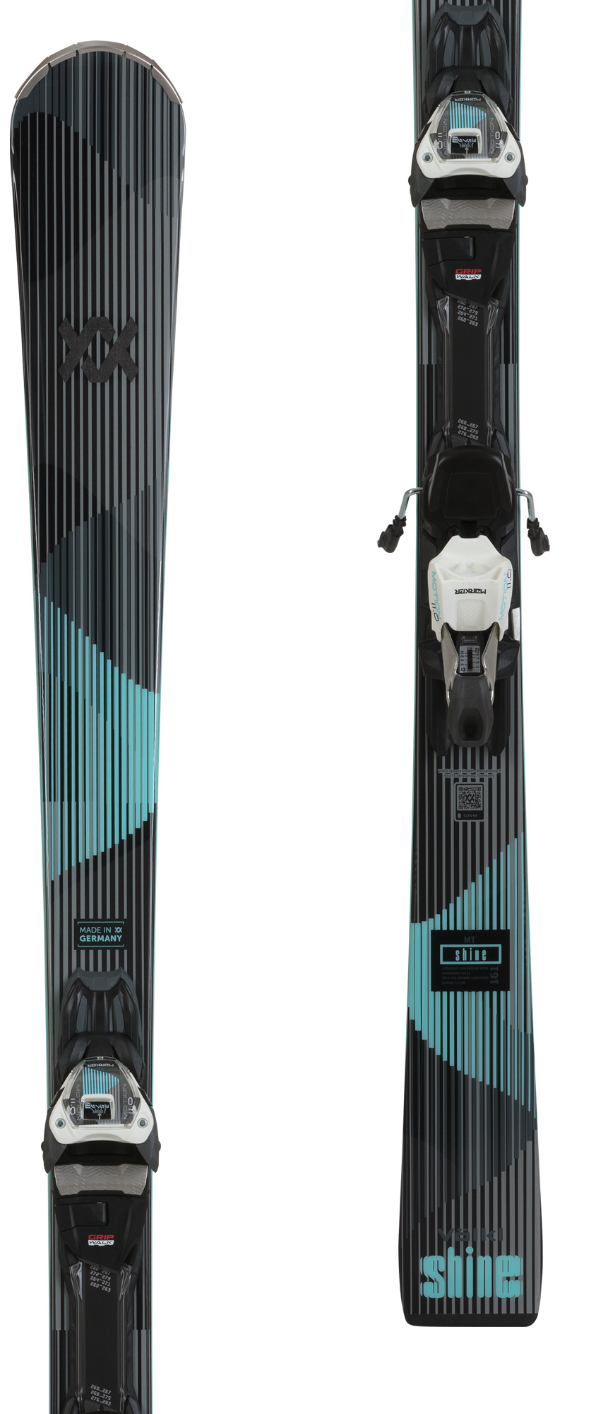 Völkl Shine MT skis with Marker VMot 10 GW L bindings