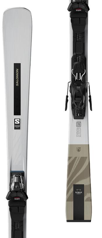Salomon E S/Max N10 SLV skis with Salomon M10 GW bindings 1.Image
