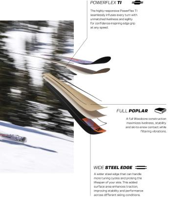 Salomon E Stance 84 skis with Salomon MI11 GW L90 bindings 8.Image