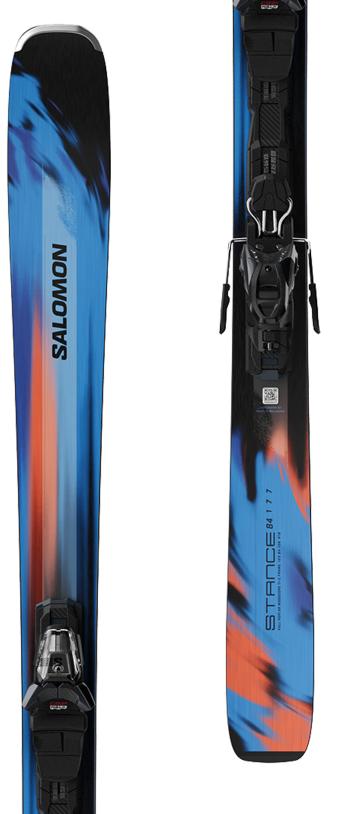 Salomon E Stance 84 skis with Salomon MI11 GW L90 bindings 1.Image