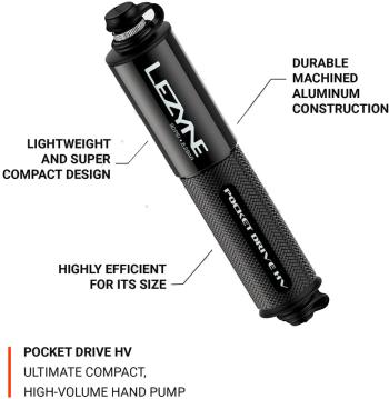 Lezyne Pocket Drive HV minipumpa 4.Kép