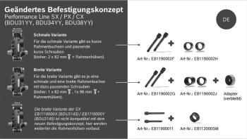 Bosch Frame Sleeve Set BDU31/34/38YY 3.Kép