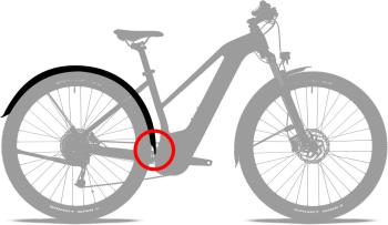 Cube Acid MudGuard 57 28 BB Mount 2.0 pálcás sárvédő szett 5.Kép