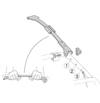 Thule 9115 ClipOn High Adapter kiegészítő adapter 2.Kép