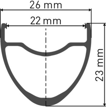 DT Swiss C1800 Spline DB23 CrossRoad Ratchet LN Disc kerék szett 8.Kép