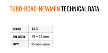 Tubolito Newmen Road 700C-18-32 AV 42 g belső 4.Kép