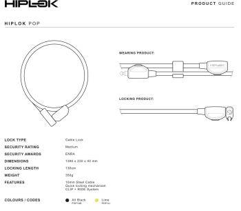 Hiplok POP Black lakat 6.Kép