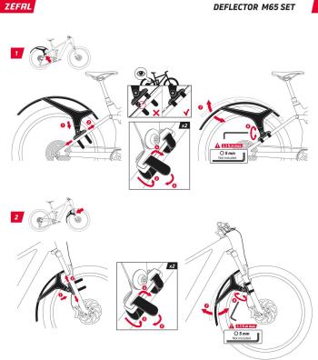 Zefal Deflector M65 sárvédő szett 16.Kép