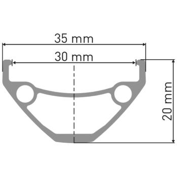 DT Swiss E 593 Disc 29/28 30 mm felni 2.Kép