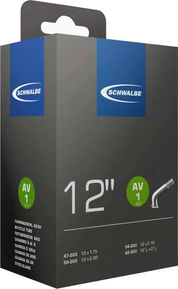 Schwalbe 12*1.75-2.4 (203-47/62) AV1 80g auto szelepes belső gumi Kép