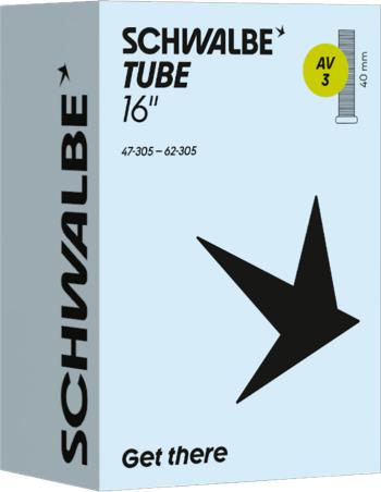 Schwalbe 16*1.75-2.4 (305-40/62) AV3 115g auto szelepes belső gumi Kép