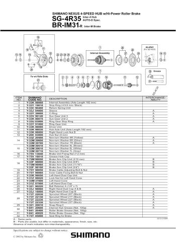 Shimano Nexus SG4R40 jobb oldali kónusz 2.Kép