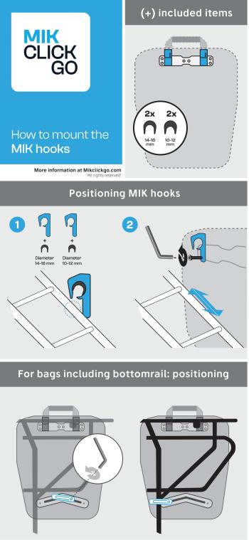 Basil Rivo L Single Bag MIK Hooks csomagtartó táska 8.Kép