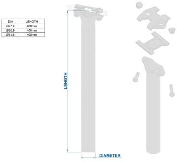 Ritchey Comp Zero 27.2/400 nyeregcső 5.Kép