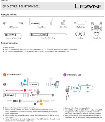 Lezyne Pocket Drive CO2 minipumpa 12.Kép