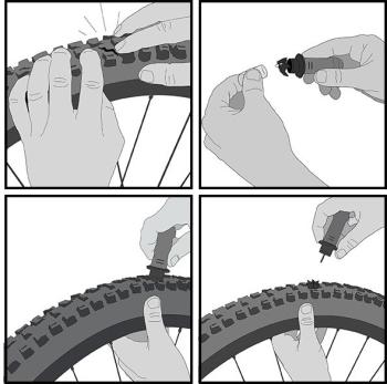 Stans Notubes gumijavító szerszám DART 2 fejjel 4.Kép