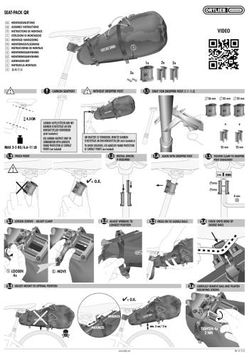 Ortlieb Seat-Pack QR 13l nyeregcső táska 17.Kép